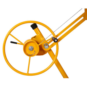 English Elm Drywall Panel Hoist Lift 11 Ft Welded Steel One Person Ceiling Wall Installer Yellow W46537283