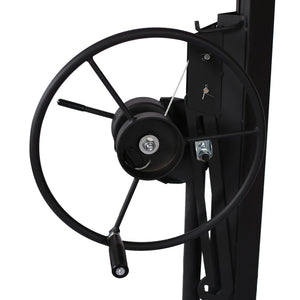 English Elm Drywall Panel Hoist Lift 11 Ft Welded Steel One Person Ceiling Wall Installer Black W46537284