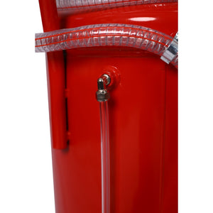 English Elm 18 Gallon Steel Waste Oil Drain Tank with Telescoping Column and Four Wheel Mobility W46537372