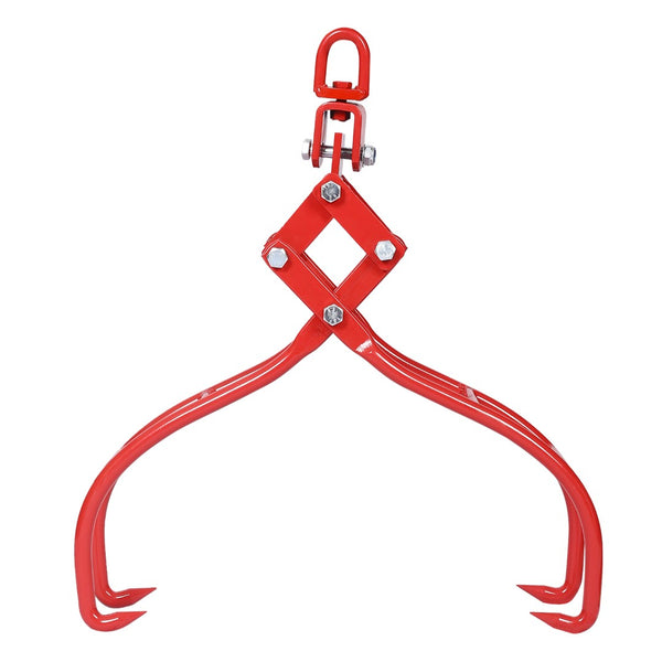 English Elm 4 Claw Steel Logging Tongs with Self-tightening Grip for Heavy Timber Skidding W46537381