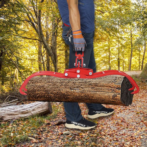 English Elm 4 Claw Steel Logging Tongs with Self-tightening Grip for Heavy Timber Skidding W46537381