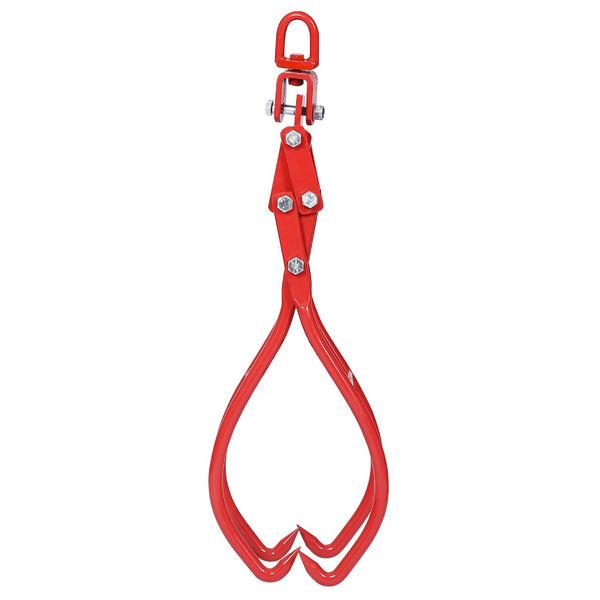 English Elm 4 Claw Steel Logging Tongs with Self-tightening Grip for Heavy Timber Skidding W46537381