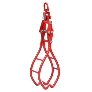 English Elm 4 Claw Steel Logging Tongs with Self-tightening Grip for Heavy Timber Skidding W46537381
