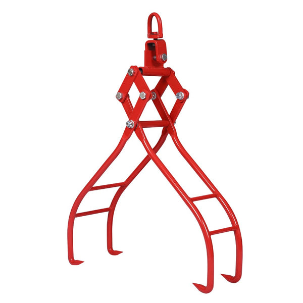 English Elm 4 Claw Heavy Duty Timber Logging Tongs 3000 Lb Rated Powder Coated Steel Grabber W46537382