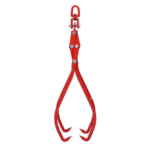 English Elm 4 Claw Heavy Duty Timber Logging Tongs 3000 Lb Rated Powder Coated Steel Grabber W46537382