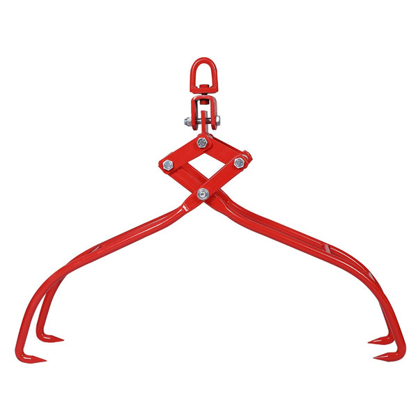 English Elm 4 Claw Heavy Duty Timber Logging Tongs 3000 Lb Rated Powder Coated Steel Grabber W46537382