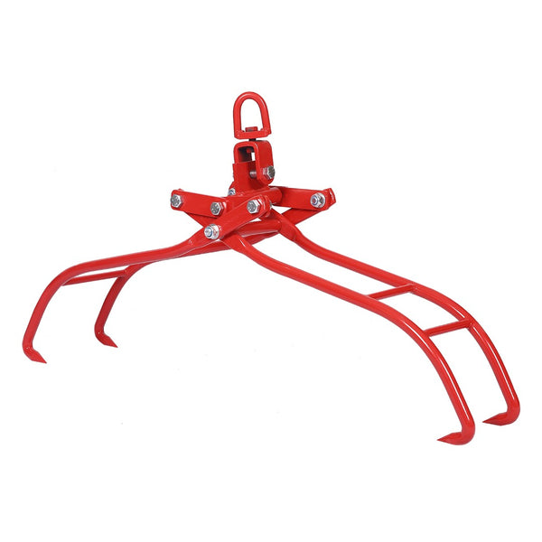English Elm 4 Claw Heavy Duty Timber Logging Tongs 3000 Lb Rated Powder Coated Steel Grabber W46537382