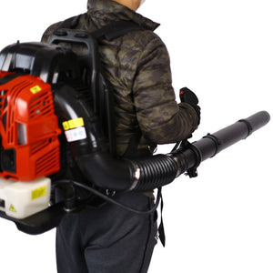 English Elm 76cc 4-stroke Backpack Gas Blower 750 Cfm Heavy Duty Ergonomic Harness Yard Cleanup W46537478