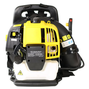 English Elm Gasoline Backpack Blower 52cc 2-stroke Engine 530 Cfm Ergonomic Padded Harness Outdoor W46537643