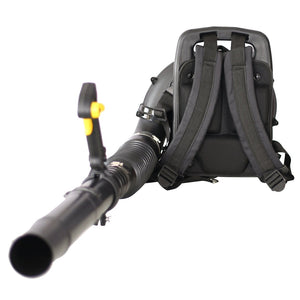 English Elm Gasoline Backpack Blower 52cc 2-stroke Engine 530 Cfm Ergonomic Padded Harness Outdoor W46537643