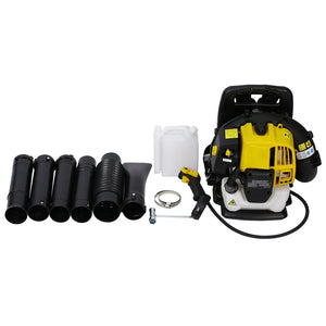 English Elm Gasoline Backpack Blower 52cc 2-stroke Engine 530 Cfm Ergonomic Padded Harness Outdoor W46537643