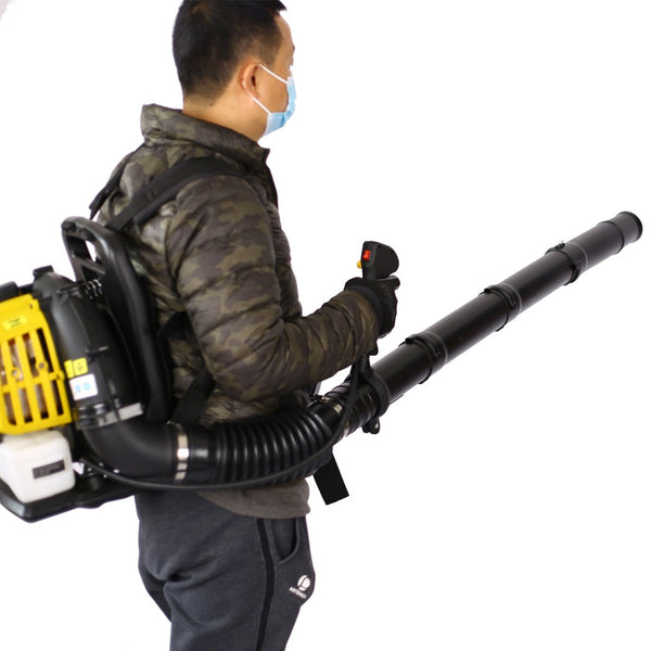 English Elm Gasoline Backpack Blower 52cc 2-stroke Engine 530 Cfm Ergonomic Padded Harness Outdoor W46537643
