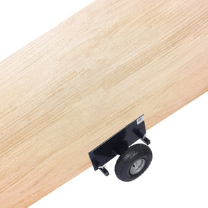 English Elm 600lb Panel Dolly Alloy Steel Frame with Pneumatic Wheels for Heavy Jobsite Use Black W46538536