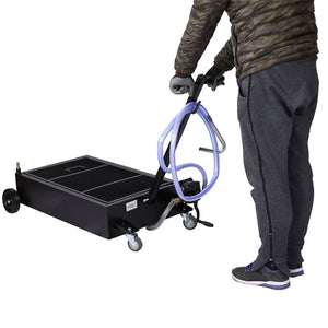 English Elm 20-gallon Low Profile Oil Drain Unit with Manual Pump for Trucks and Shop Bays W46538728