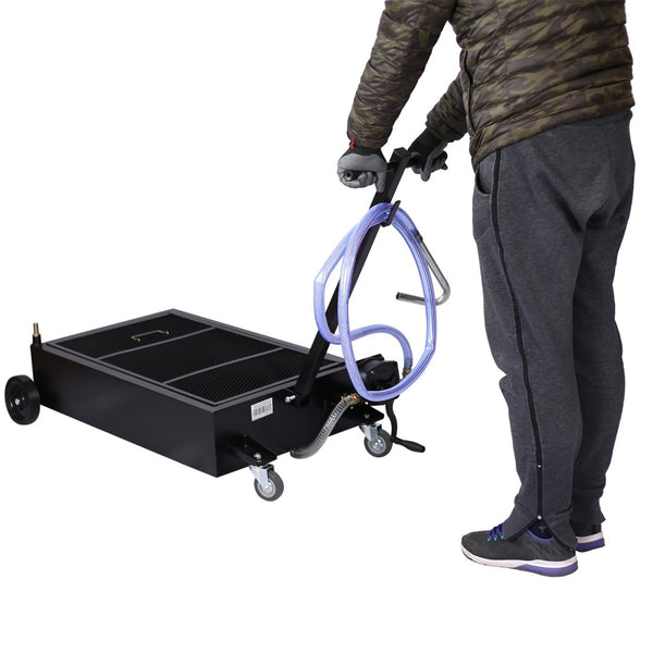 English Elm 20-gallon Low Profile Oil Drain Unit with Manual Pump for Trucks and Shop Bays W46538728