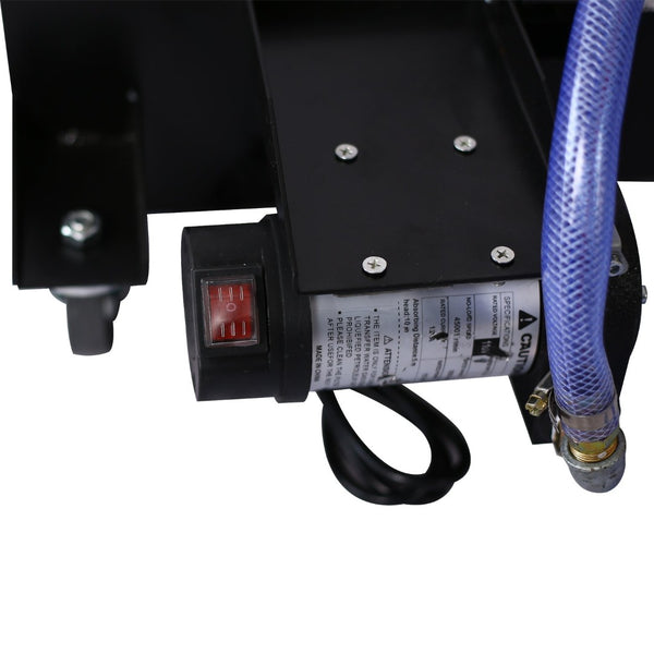 English Elm 20 Gallon Low Profile Electric Oil Drainer with Pump Hose and Wheeled Shop Base W46538729