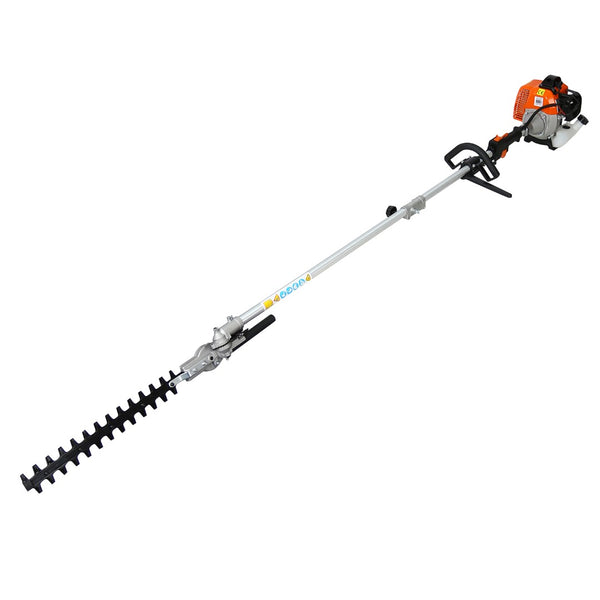 English Elm 4 in 1 Gas Combo Tool 33cc 2-stroke Engine Pole Saw Hedge Trimmer Brush Cutter W46538844