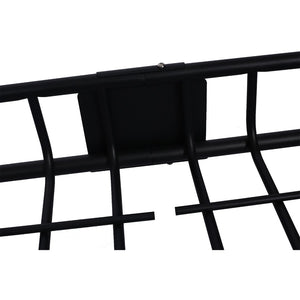 English Elm Rooftop Cargo Basket Steel Roof Rack with Wind Fairing for All-weather Hauling W46540103