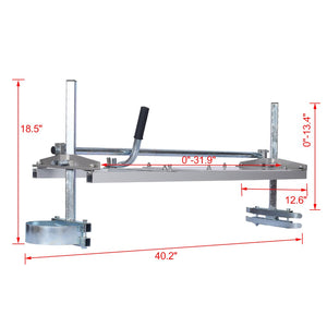 English Elm Chainsaw Mill Portable Aluminum Steel Lumber Plank Cutter Fits 14 to 36 Inch Bars W46540108