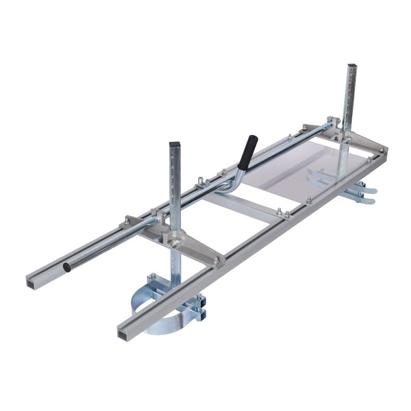 English Elm Chainsaw Mill Portable Aluminum Steel Log Lumber Planking Rig Fits 14 to 48 Inch Bars W46540109