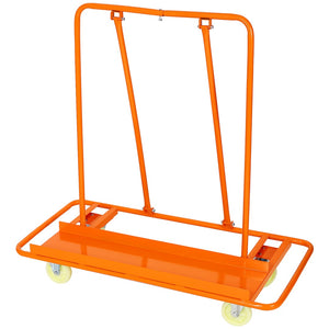English Elm Heavy Duty Steel Panel Dolly with Locking Casters and 1600lb Jobsite Capacity W46540330