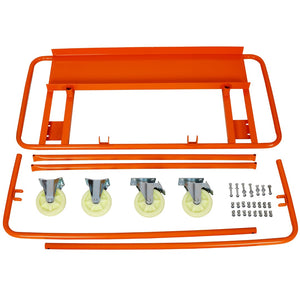 English Elm Heavy Duty Steel Panel Dolly with Locking Casters and 1600lb Jobsite Capacity W46540330
