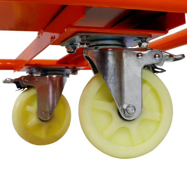 English Elm Heavy Duty Steel Panel Dolly with Locking Casters and 1600lb Jobsite Capacity W46540330
