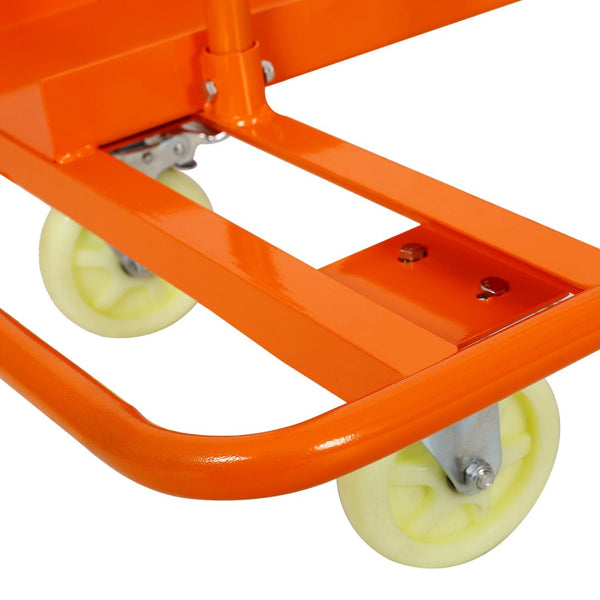 English Elm Heavy Duty Steel Panel Dolly with Locking Casters and 1600lb Jobsite Capacity W46540330