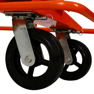 English Elm Heavy Steel Panel Dolly with Powder-coated Frame and 2400lb Swivel Caster Capacity W46540331