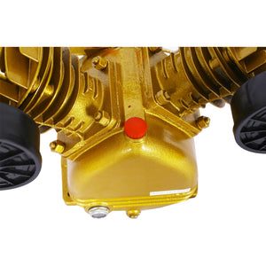 English Elm 3hp Cast Iron V-twin Cylinder Pump Belt Driven 115 Psi Industrial Air Compressor Head W46541457