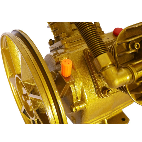 English Elm 3hp Cast Iron V-twin Cylinder Pump Belt Driven 115 Psi Industrial Air Compressor Head W46541457