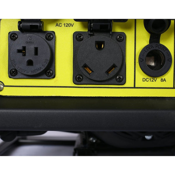 English Elm Open Frame Inverter Generator 3500W RV Ready EPA Compliant Clean Power Output W46541458
