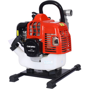 English Elm Gasoline Powered 2-stroke Transfer Pump 33cc Aluminum Alloy Build 20 Gpm Flow W46541459