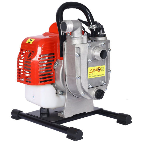 English Elm Gasoline Powered 2-stroke Transfer Pump 33cc Aluminum Alloy Build 20 Gpm Flow W46541459