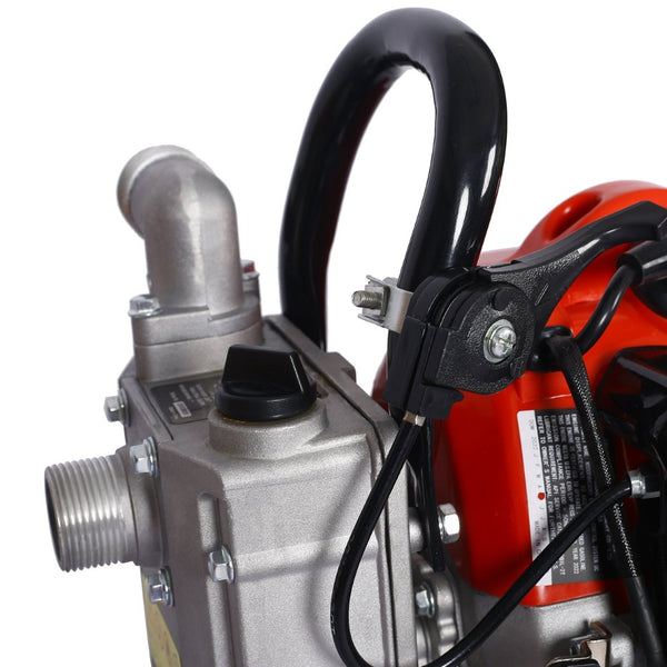 English Elm Gasoline Powered 2-stroke Transfer Pump 33cc Aluminum Alloy Build 20 Gpm Flow W46541459