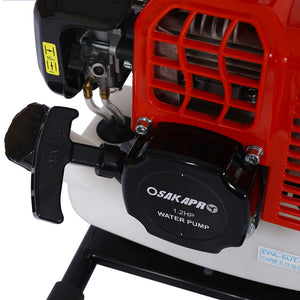 English Elm Gasoline Powered 2-stroke Transfer Pump 33cc Aluminum Alloy Build 20 Gpm Flow W46541459