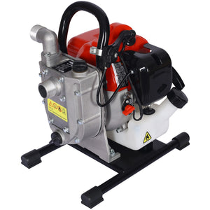 English Elm Gasoline Powered 2-stroke Transfer Pump 33cc Aluminum Alloy Build 20 Gpm Flow W46541459