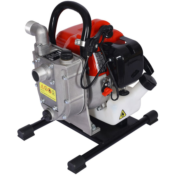 English Elm Gasoline Powered 2-stroke Transfer Pump 33cc Aluminum Alloy Build 20 Gpm Flow W46541459