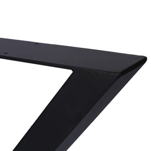 English Elm X Frame Steel Table Legs Heavy Duty Welded Set for Dining Desk or Coffee Tables W46541483