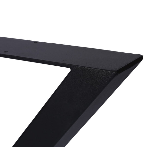 English Elm X Frame Steel Table Legs Heavy Duty Welded Set for Dining Desk or Coffee Tables W46541483