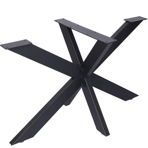 English Elm Table Spider Frame Welded Steel Base for Conference Desks with Powder Coated Finish W46541489