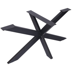 English Elm Table Spider Frame Welded Steel Base for Conference Desks with Powder Coated Finish W46541489