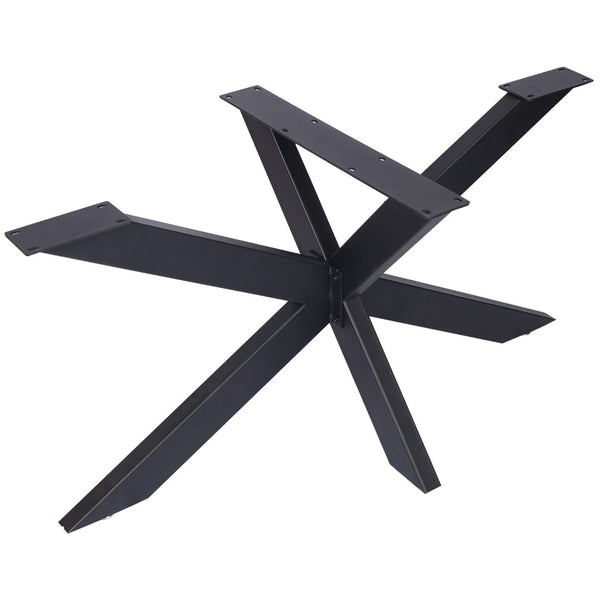 English Elm Table Spider Frame Welded Steel Base for Conference Desks with Powder Coated Finish W46541489