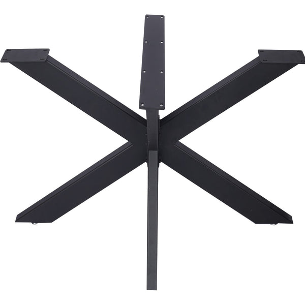 English Elm Table Spider Frame Welded Steel Base for Conference Desks with Powder Coated Finish W46541489
