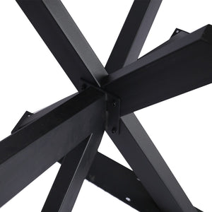 English Elm Table Spider Frame Welded Steel Base for Conference Desks with Powder Coated Finish W46541489