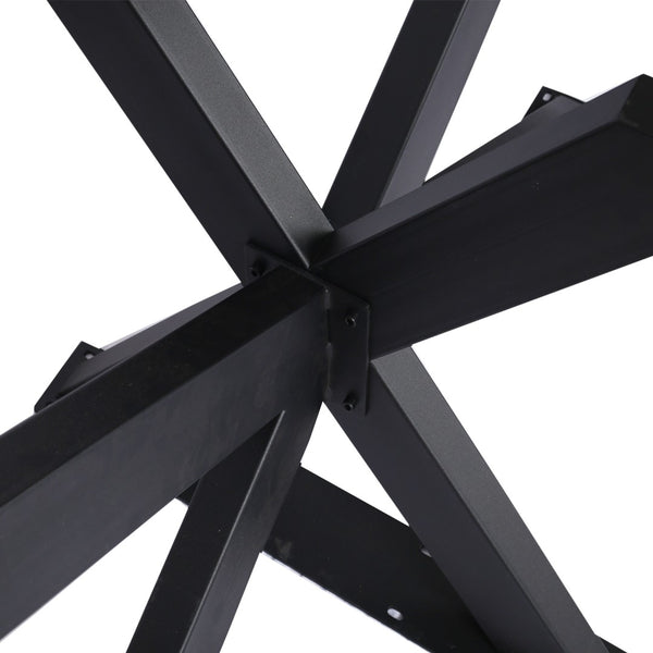 English Elm Table Spider Frame Welded Steel Base for Conference Desks with Powder Coated Finish W46541489