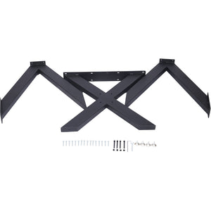 English Elm Table Spider Frame Welded Steel Base for Conference Desks with Powder Coated Finish W46541489