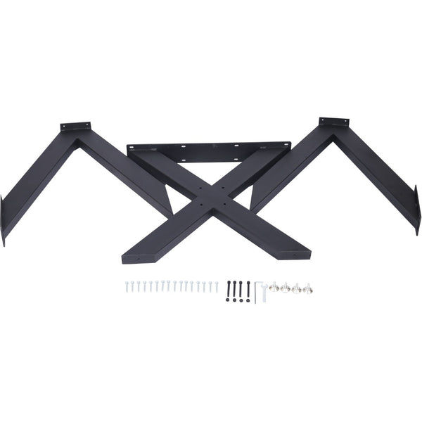 English Elm Table Spider Frame Welded Steel Base for Conference Desks with Powder Coated Finish W46541489