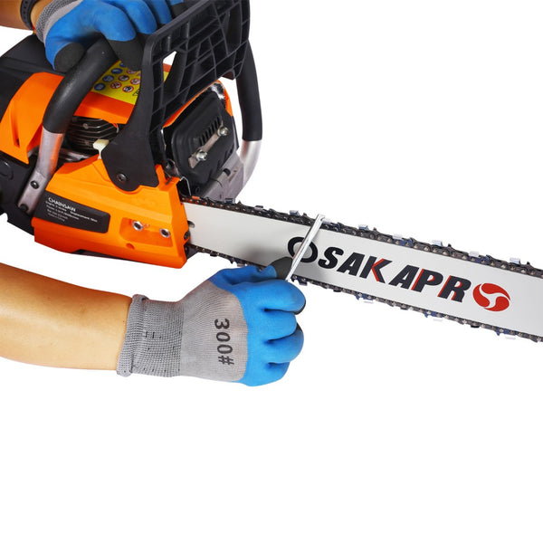 English Elm Chainsaw Gas Powered 58cc 22 Inch Bar Two Stroke Engine for Yard Work and Tree Felling W46542539