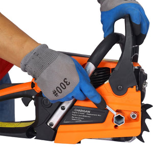 English Elm Chainsaw Gas Powered 58cc 22 Inch Bar Two Stroke Engine for Yard Work and Tree Felling W46542539